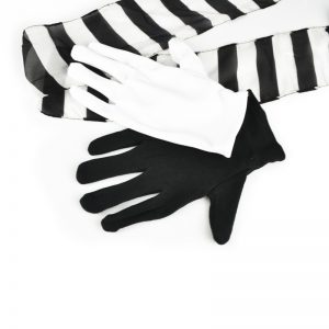 Black And White Gloves To Streamer-0