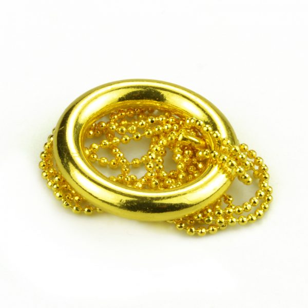 Deluxe Iron Chain and Ring(Gold)-4588